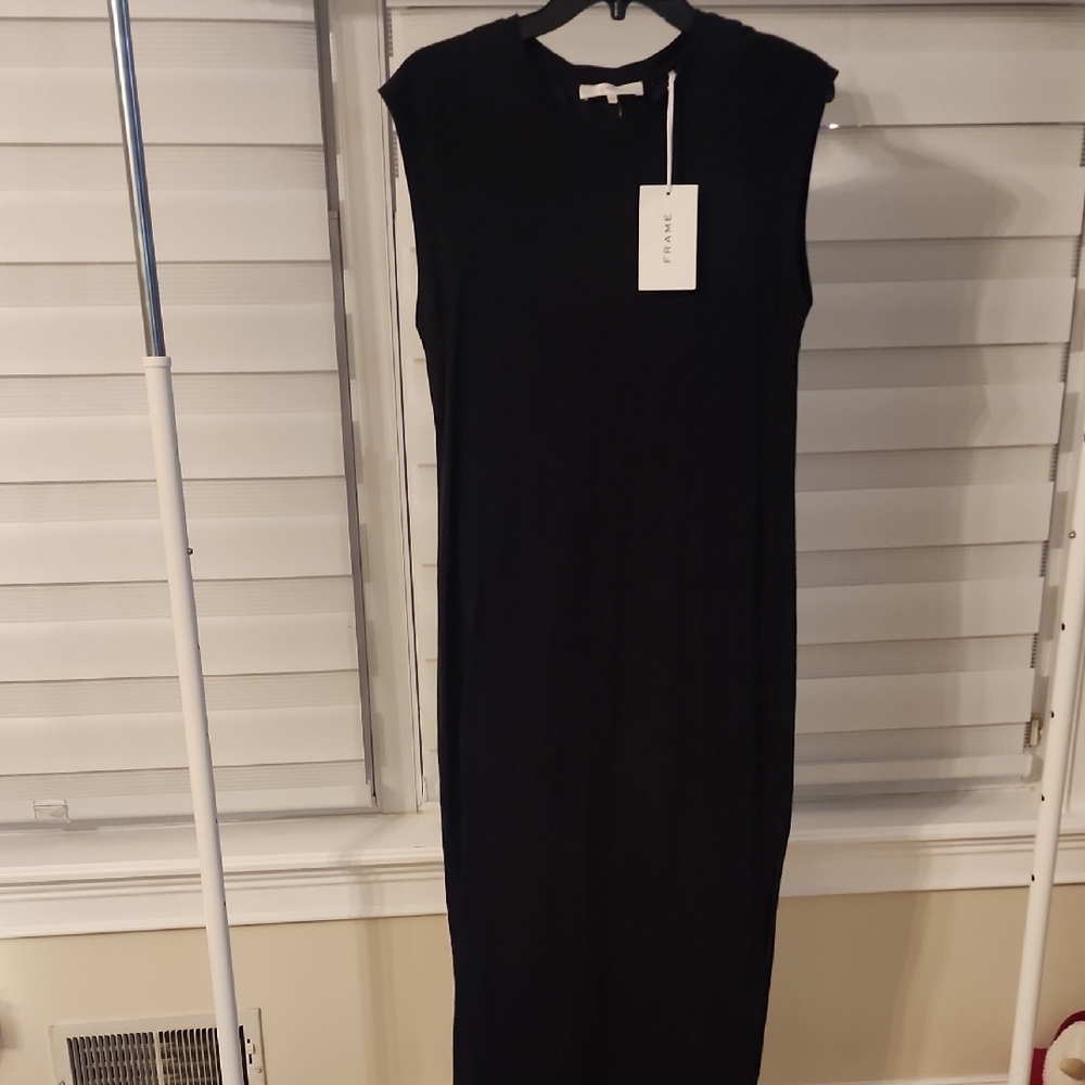 FRAME Muscle Cap Sleeve Maxi Dress Size M - Picture 4 of 6